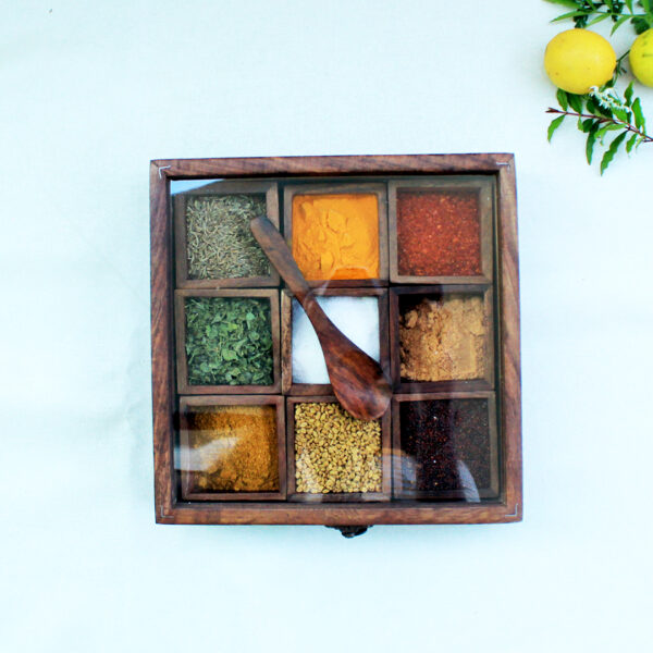 myindianbrand sheesham spice box square