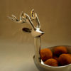 MyIndianBrand Deer Shaped Metallic Bowl Platter - Image 5