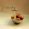 MyIndianBrand Deer Shaped Metallic Bowl Platter - Image 4