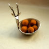 MyIndianBrand Deer Shaped Metallic Bowl Platter - Image 3