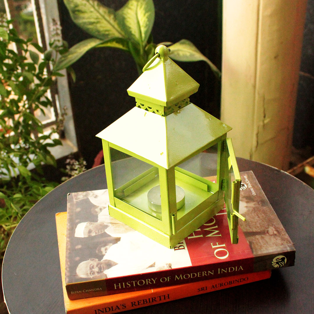 candle holder lamp neon green my indian brand