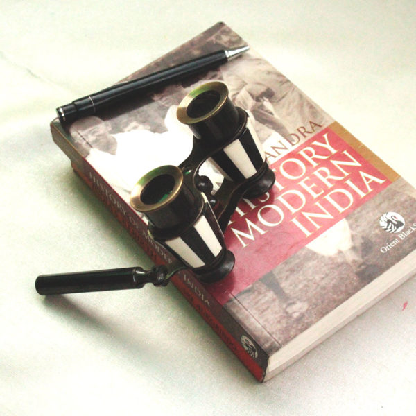 vintage collectible binocular black and white my indian brand