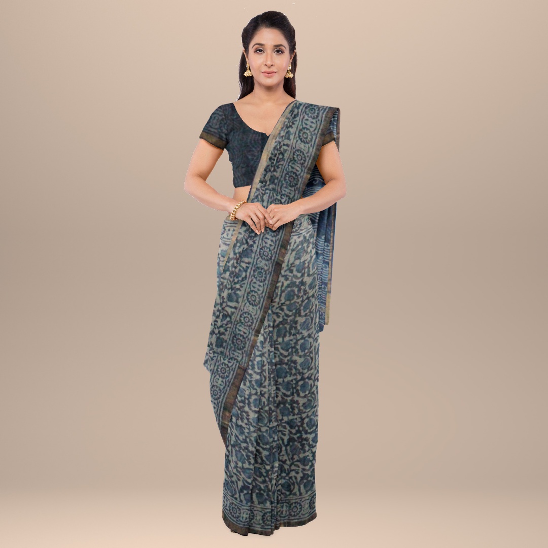 Buy Pure Khadi Cotton Saree Online at Unbeatable Price