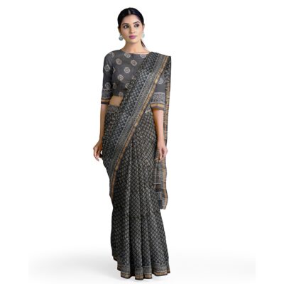 myindianbrand chanderi silk saree with zari border online at best price gre