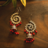 myindianbrand swirl red jhumki online