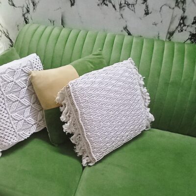 macrame cushion set of 2