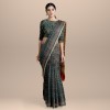 myindianbrand kota doria saree teal blue