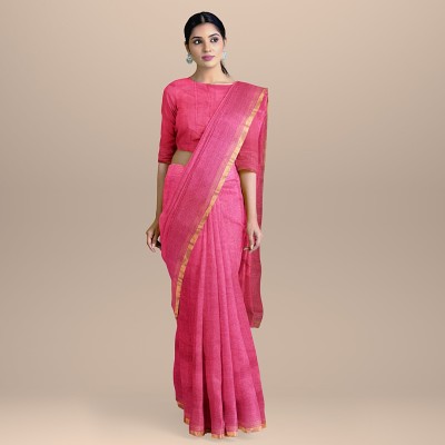 myindianbrand kota doria pink saree premium quality authentic