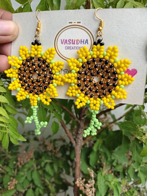 Sunflower Handmade Earrings