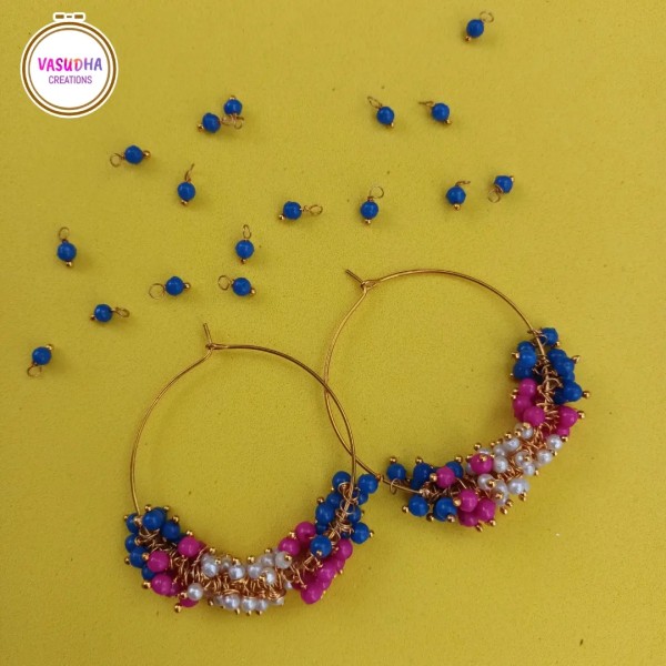 Mix Colour Lariya Beads Earrings