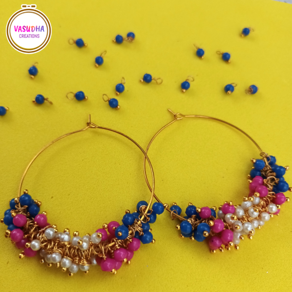 Mix Colour Lariya Beads Earrings