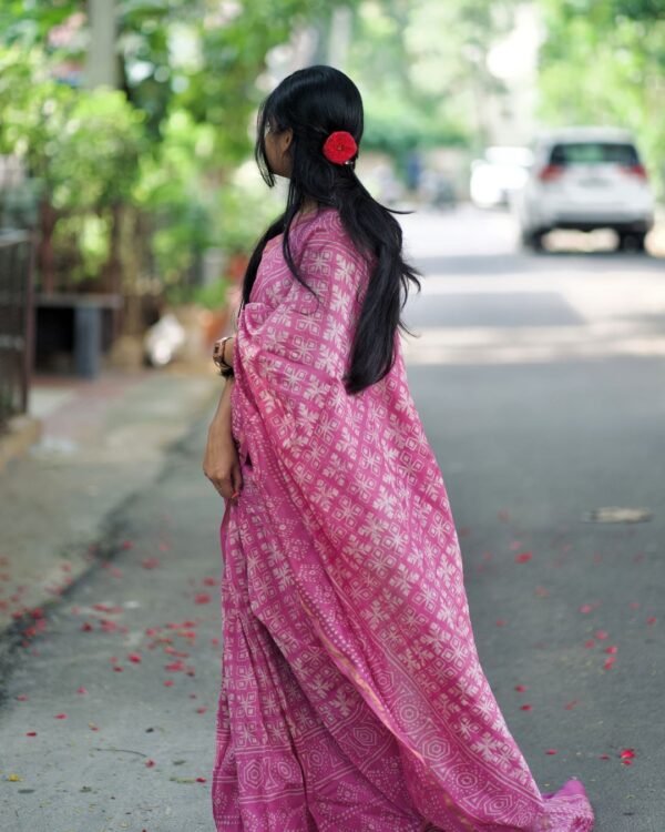 myindianbrand-bagru-pink-chanderi-sari-side